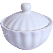 تصویر قندان طرح ساده مدل صدف 