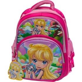 تصویر کيف مدرسه ای سه بعدی دخترانه برند پرزيدنت President کد 2344 President girl 3D school-bag code 2344