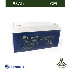 تصویر باتری 65 آمپرساعت دیپ سایکل ژل برند Euronet 