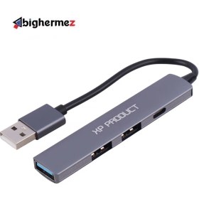تصویر هاب 4 پورت USB 2.0 ایکس پی پروداکت مدل XP-H823 