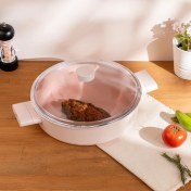 تصویر نیم قابلمه امسان Swiss Crystal سایز 22 صورتی ارسال 7 روز کاری