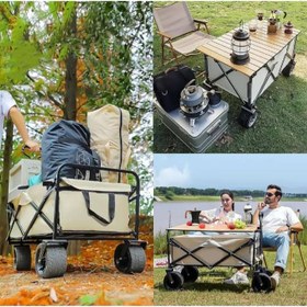 تصویر چرخ دستی و میز سفری تاشو مدل Performance Wagon 