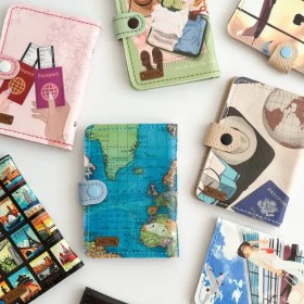 تصویر کیف مدارک طرح سفر 