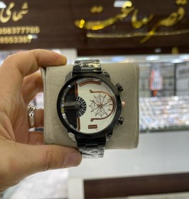 تصویر ساعت طرح دیزل هفت موتور - طلایی Seven engine diesel design watch