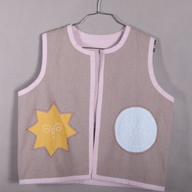 تصویر جلیقه تمام دست دوز و دو رو 