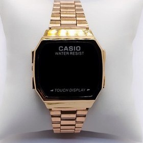 تصویر ساعت مچی لمسی کاسیو بند استیل بدنه استیل casio 