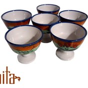 تصویر بستنی خوری چینی میبد 6 عددی 