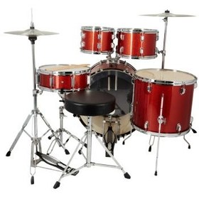 تصویر Mapex Tornado Studio Full Drum Kit – Orange Sparkle 