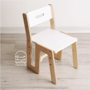 تصویر صندلی کودک چوبی دوستی 