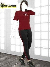 تصویر تیشرت شلوار زنانه Calvin Klein کد 01 Womens sports pants tshirt