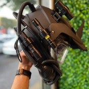 تصویر کلاه کاسکت اندرو مدل FGN مشکی 