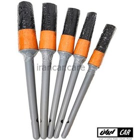 تصویر مجموعه پنج عددی برس دیتیلینگ و صفرشویی خودرو مدل Detailing Brush Set Car Detail Brush 5 