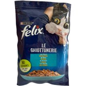 تصویر پوچ گربه فلیکس پورینا طعم ماهی تن در ژله Felix Purina Fish 85g