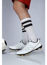 تصویر کفش فوتبال چمن مصنوعی سفید مدل 28524 برند jump 28524 White Grass Astroturf Football Boots