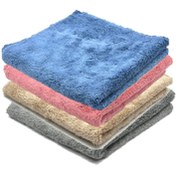 تصویر دستمال مایکروفایبر بدون دوخت Microfiber Towel - تنها نماینده اصلی در کشور / داخل کابین/ بدنه/ شیشه / رینگ / پولیش کاری/سرامیک / عدم پرزدهی / خاصیت مایکروفایبر / بدون خط و خش 