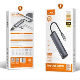 تصویر هاب 6 پورت Type-C الدینیو DS-56H Ldnio DS-56H Type-C 6Port Hub