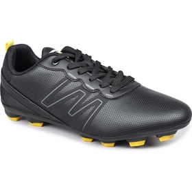 تصویر کفش فوتبال چمن مصنوعی مشکی مدل 28524 برند jump 28524 Black Turf Astroturf Football Boots