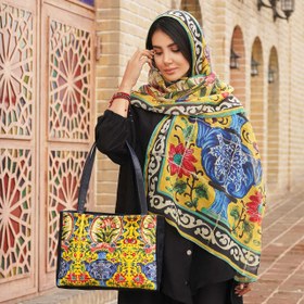 تصویر ست کیف و شال زنانه بهار کد 18 Bahar Women Bag and Shawl Set Code 18