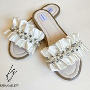 تصویر صندل ساتنی جواهردوزی کدFS17 