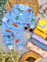 تصویر لباس راحتی بچه گانه بلوز آستین بلند و شلوار توکرکی وارداتی کد 238 Children's comfortable clothes, long-sleeved blouses and imported turkish pants