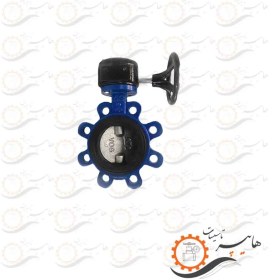 تصویر شیر پروانه ای لاگ گیربکسی PN16 وگ ایران PN16 log gearbox butterfly valve