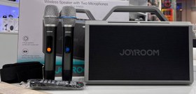 تصویر اسپیکر وایرلس دو میکرونه جوی روم اورجینال joyroom mw03 