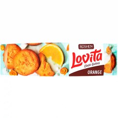 تصویر کوکی روشن لاویتا پرتقالی Roshen Lovita Orange وزن 150 گرم 