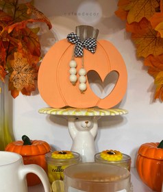 تصویر استند کدو دکوراتیو چوبی 