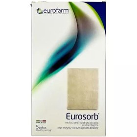 تصویر پانسمان آلژینات یوروزورب یوروفارم 10در20در بسته بندی 5عددی Eurofarm Eurosorb 