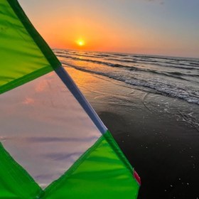 تصویر بادبادک مدل کایت حرفه ای پارچه شمعی 