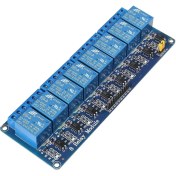 تصویر ماژول رله هشت کانال 12 ولت 8-Channel 12V Relay Module
