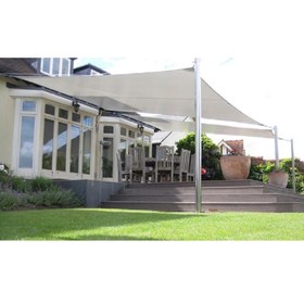 تصویر سایبان حیاط 15 متری -(5 در3)- برزنت ون طوسی - خانه چادر 