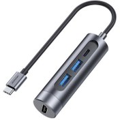 تصویر آداپتور هاب چند منظوره جویروم Joyroom USB 3.0*2+HDMI+Type-C S-H113 