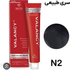 تصویر رنگ موی ولنسی بدون امونیاک حاوی آرگان ۱۰۰میل شماره n2قهوه ای خیلی تیره Hair color valenci