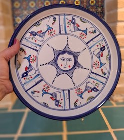 تصویر دیس گرد مرغک و خورشیدی 