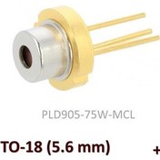 تصویر دیود لیزر پالسی 905 نانومتر 75 وات با FAC 