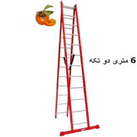 تصویر نردبان 6 متری 2 تکه راد کد 159 