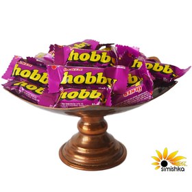 تصویر شکلات لقمه ای مغزدار فندقی Hobby هوبی(مینی) 1 کیلوگرم Hobby Mini (1kg)