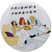 تصویر پیکسل فلزی طرح دوستان Friends 
