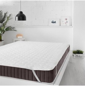 تصویر پد تشک دو لایه ضد آب 150X200 برند mislina Liquid Proof Double Quilted Mattress Pad 150X200