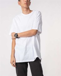 تصویر تی شرت مردانه یقه گرد نخی سفید Vimana 