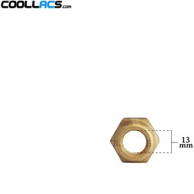 تصویر مهره برنجی کولر گازی سایز ۱/۲ اینچ 