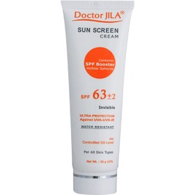 تصویر کرم ضد آفتاب SPF63 (بی رنگ) دکتر ژیلا Sun Screen Cream SPF63