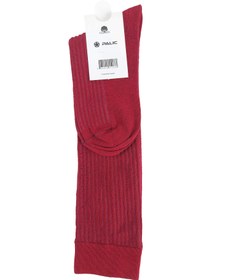 تصویر جوراب کبریتی ساقدار زیر زانو - کرم 