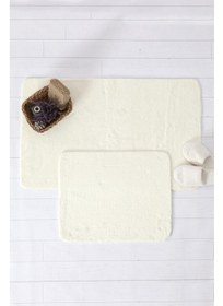 تصویر پد حمام دو تکه ضد لغزش - کرم برند favora Puffy 2-Piece Non-Slip Bath Mat - Cream