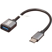 تصویر تبدیل Type-C به USB 3.0 کی نت پلاس مدل KP-COTG30CM K-Net Plus KP-COTG30CM Type-C to USB OTG Data Transmission Adapter Cable