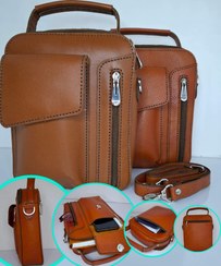 تصویر کیف چرم طبیعی دوشی 