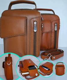 تصویر کیف چرم طبیعی دوشی 