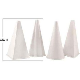 تصویر ست قالب شمع ۴ عددی مخروطی ۱۵ سانتی set of 4 conical candle molds 15 cm