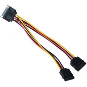 تصویر کابل ۱ به ۲ برق ساتا ONE TO TWO SATA POWER CABLE